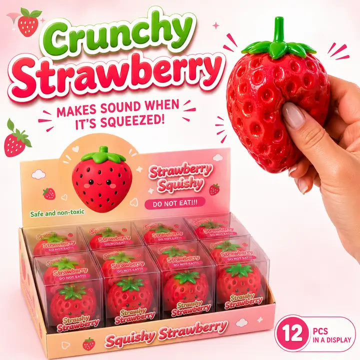 Squishy Toy - Crunchy Strawberry