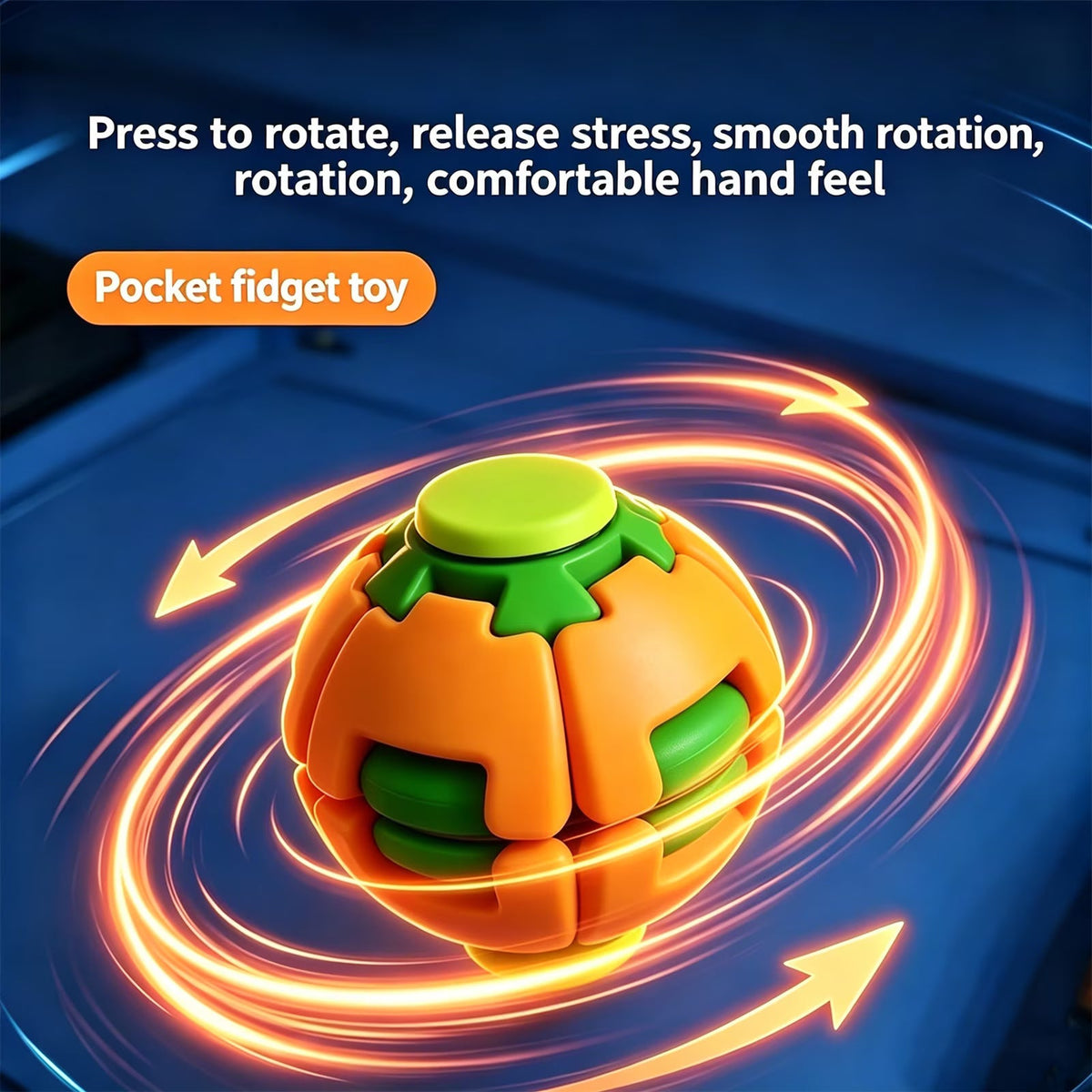 Pressing Fingertip Gyro Spinner / Press Spin Toy (Mixed Colors)