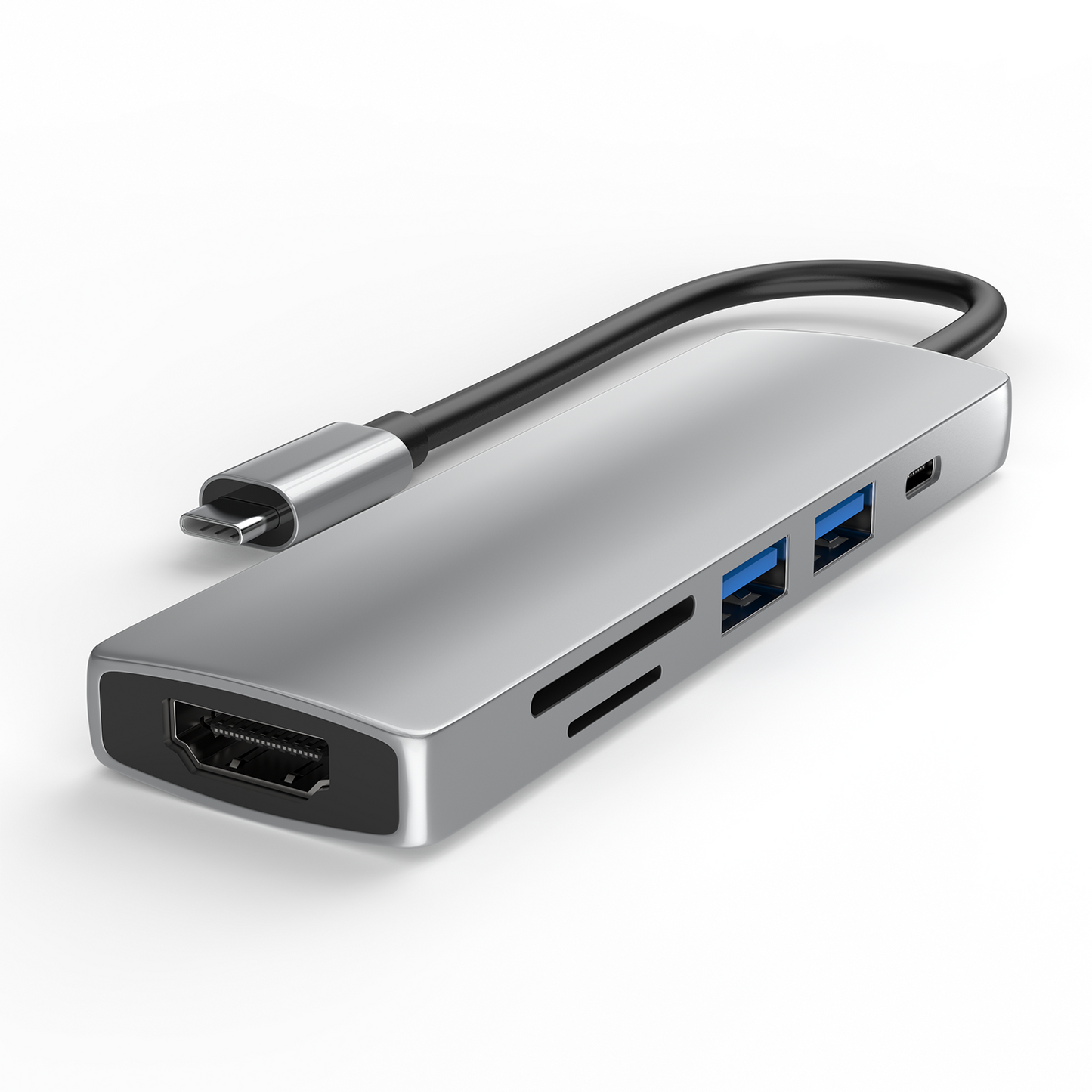 Type- C Adapter 6 in 1, USB- C To HDMI+ PD Adapter (BYL-2010)