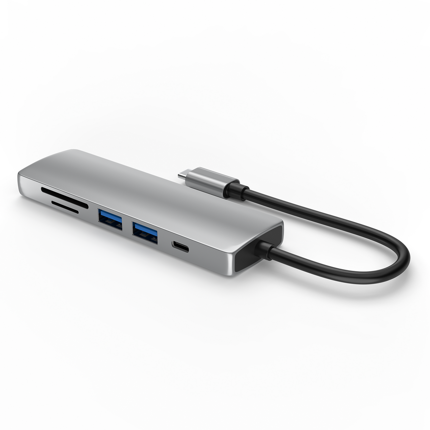 Type- C Adapter 6 in 1, USB- C To HDMI+ PD Adapter (BYL-2010)