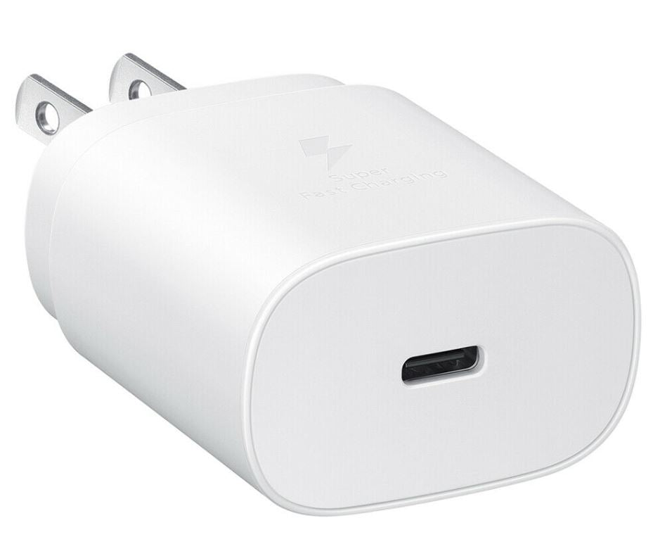 2 in 1 Type-C 25W Super Fast Charging Adapter w/ Type-C to Type-C Cable 3ft / 1m (White Box)