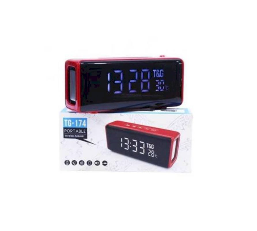 Portable Wireless Speaker With Alarm Clock Display Feature (TG174)