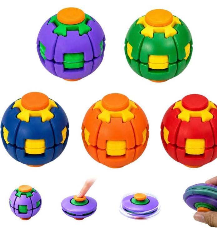 Pressing Fingertip Gyro Spinner / Press Spin Toy (Mixed Colors)
