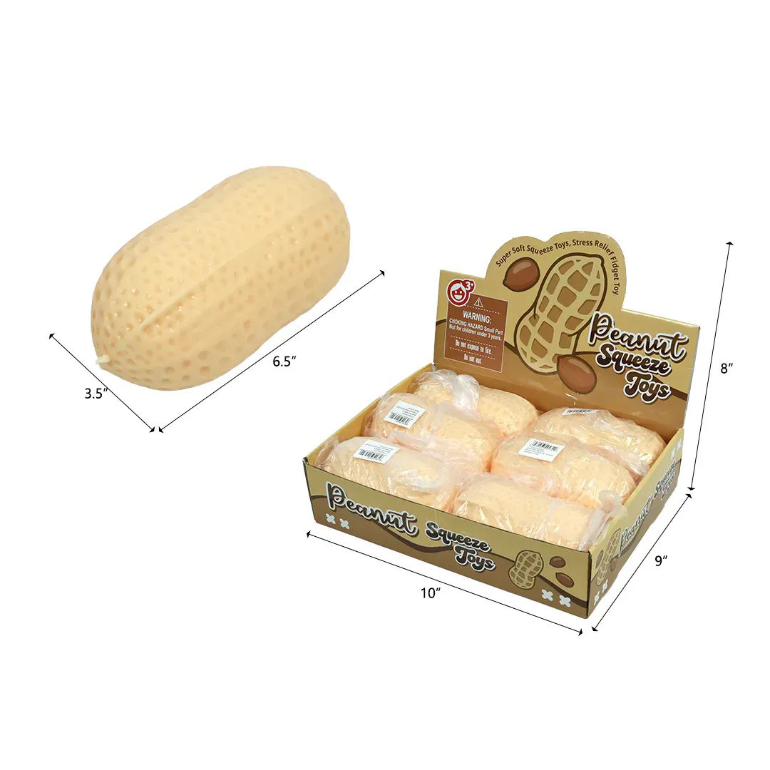 Squishy Toy - Jumbo Large Soft Peanut (7cm)