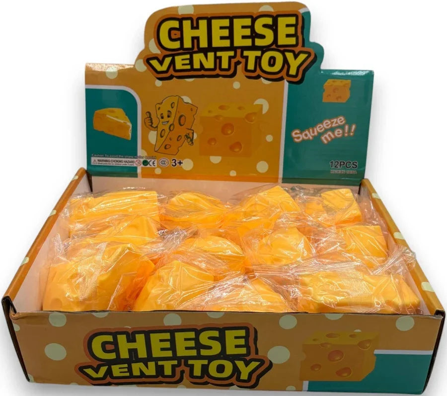 Squishy Toy - Mini Cheese Soft Squeeze (Triangle Shaped)