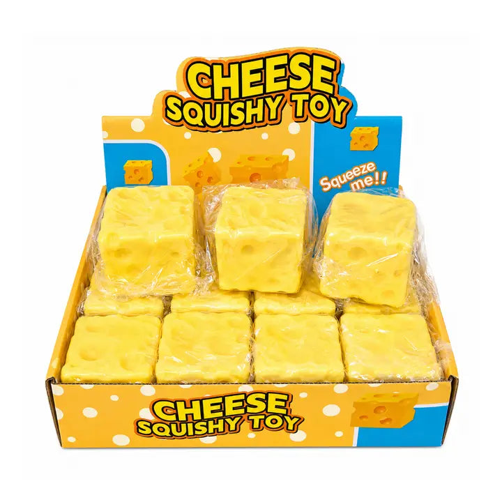 Squishy Toy - Cheese Squeeze Slow Rise (Square Shaped)