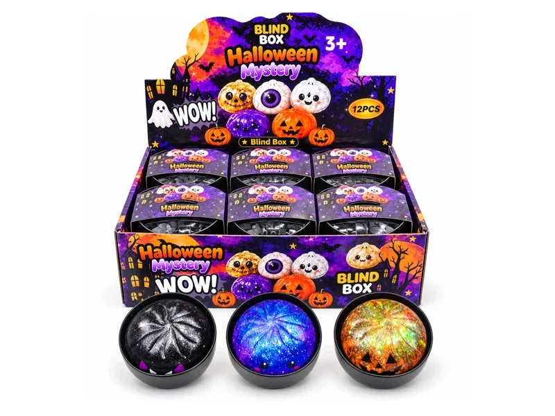 Squishy Toy - Halloween Shiny Glitter Dumpling w/ Jelly Beans Inside
