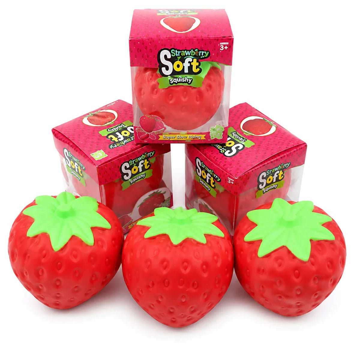 Squishy Toy - Jumbo Soft Strawberry (15cm)