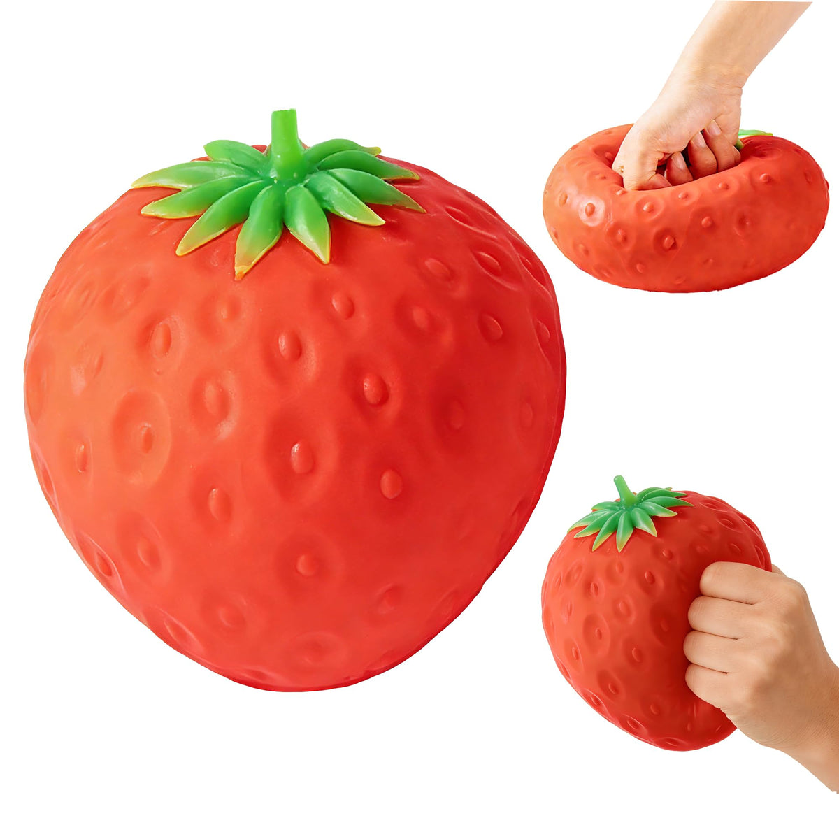 Squishy Toy - Jumbo Soft Strawberry (15cm)
