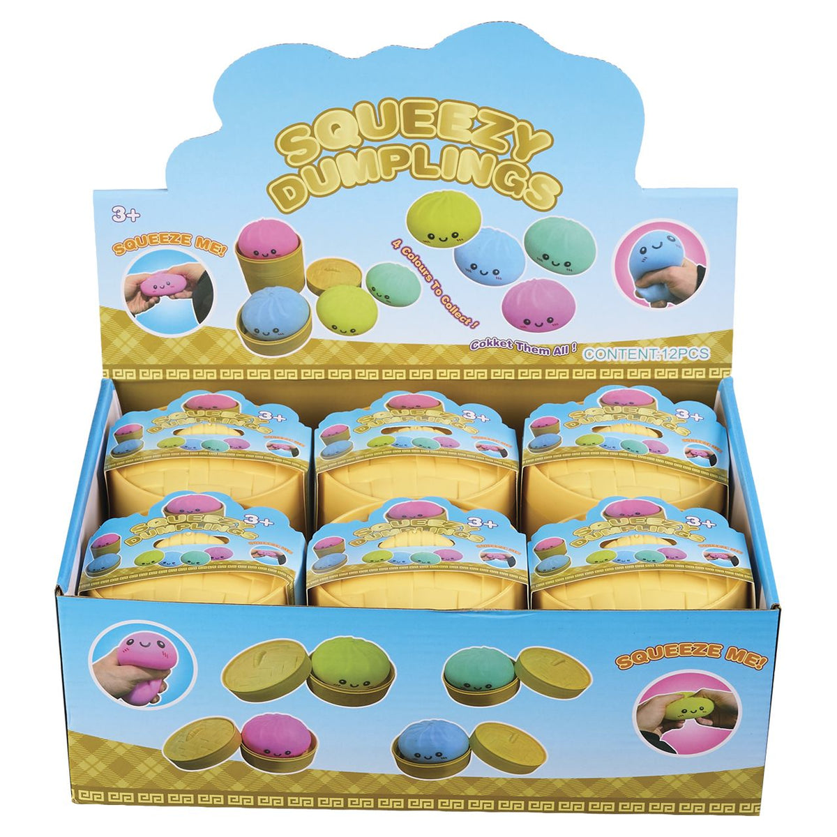 Squishy Toy - Plain Color Dumpling (Mix Colors Inside)