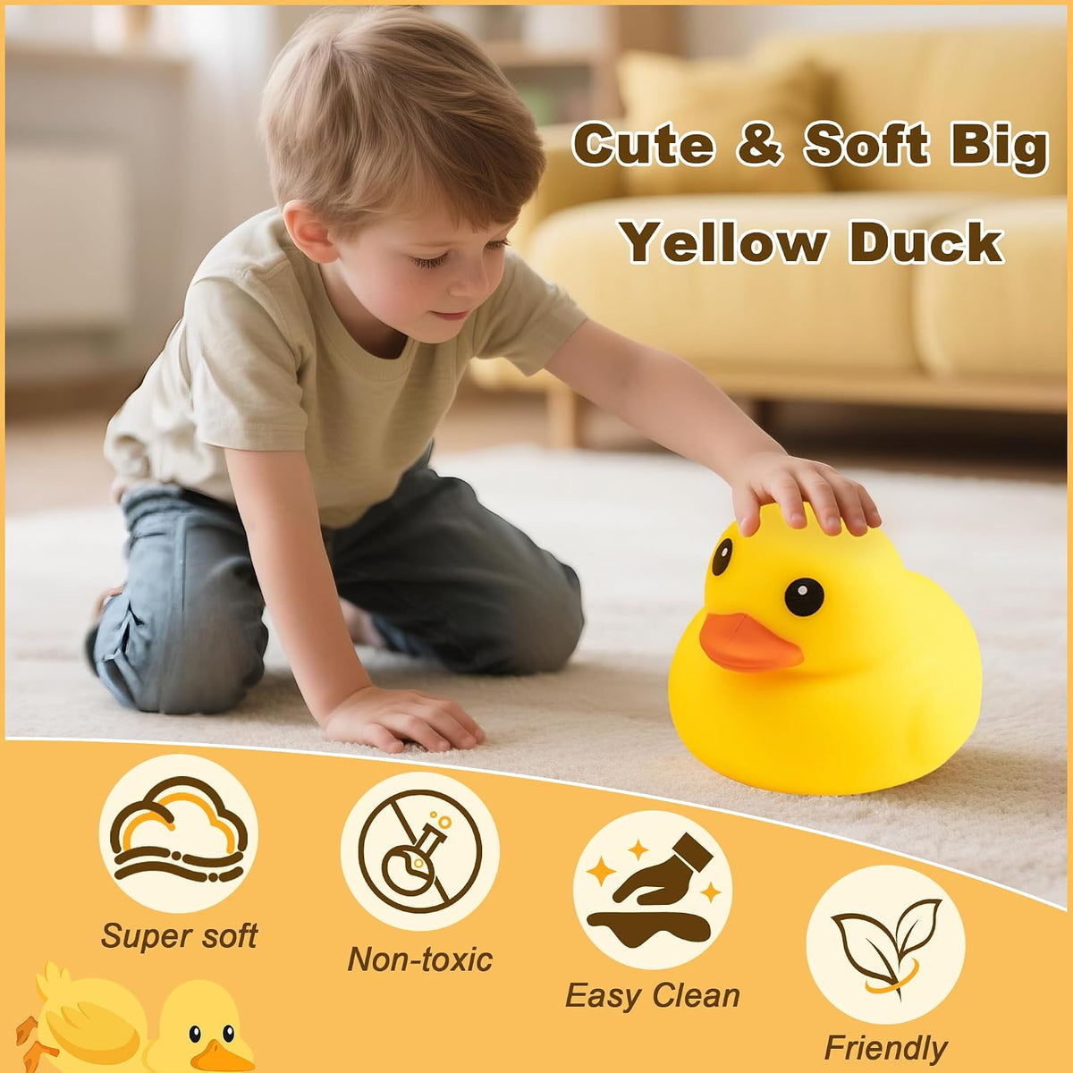 Squishy Toy - Jumbo Soft Squeeze Duck