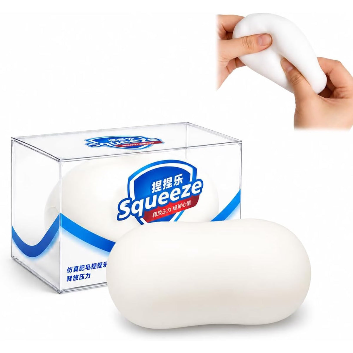 Squishy Toy - Soft Soap PVC (White)