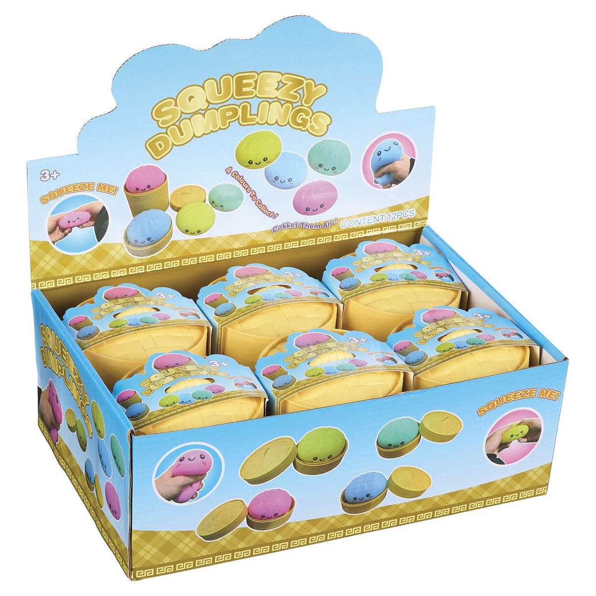 Squishy Toy - Plain Color Dumpling (Mix Colors Inside)