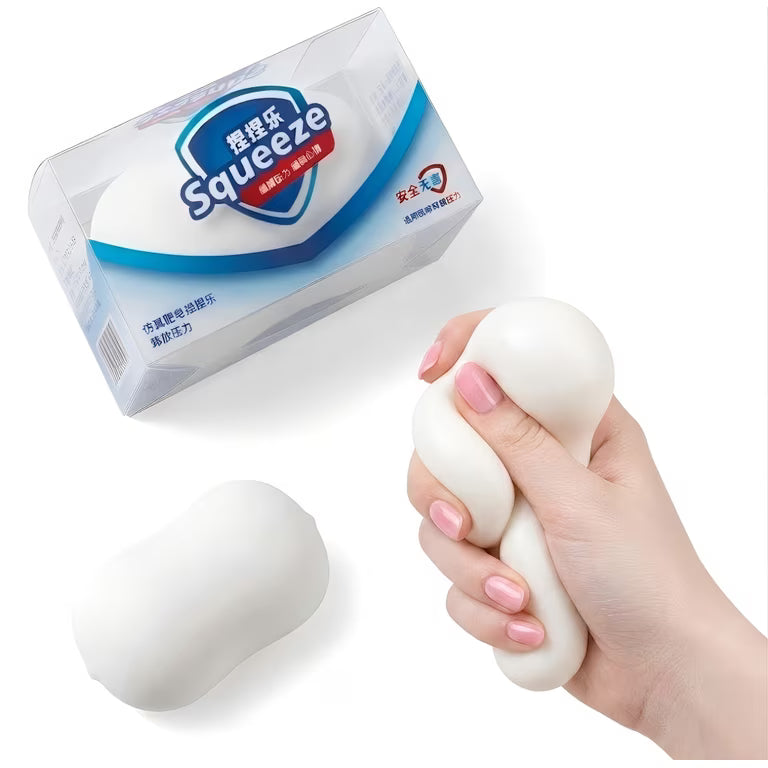 Squishy Toy - Soft Soap PVC (White)