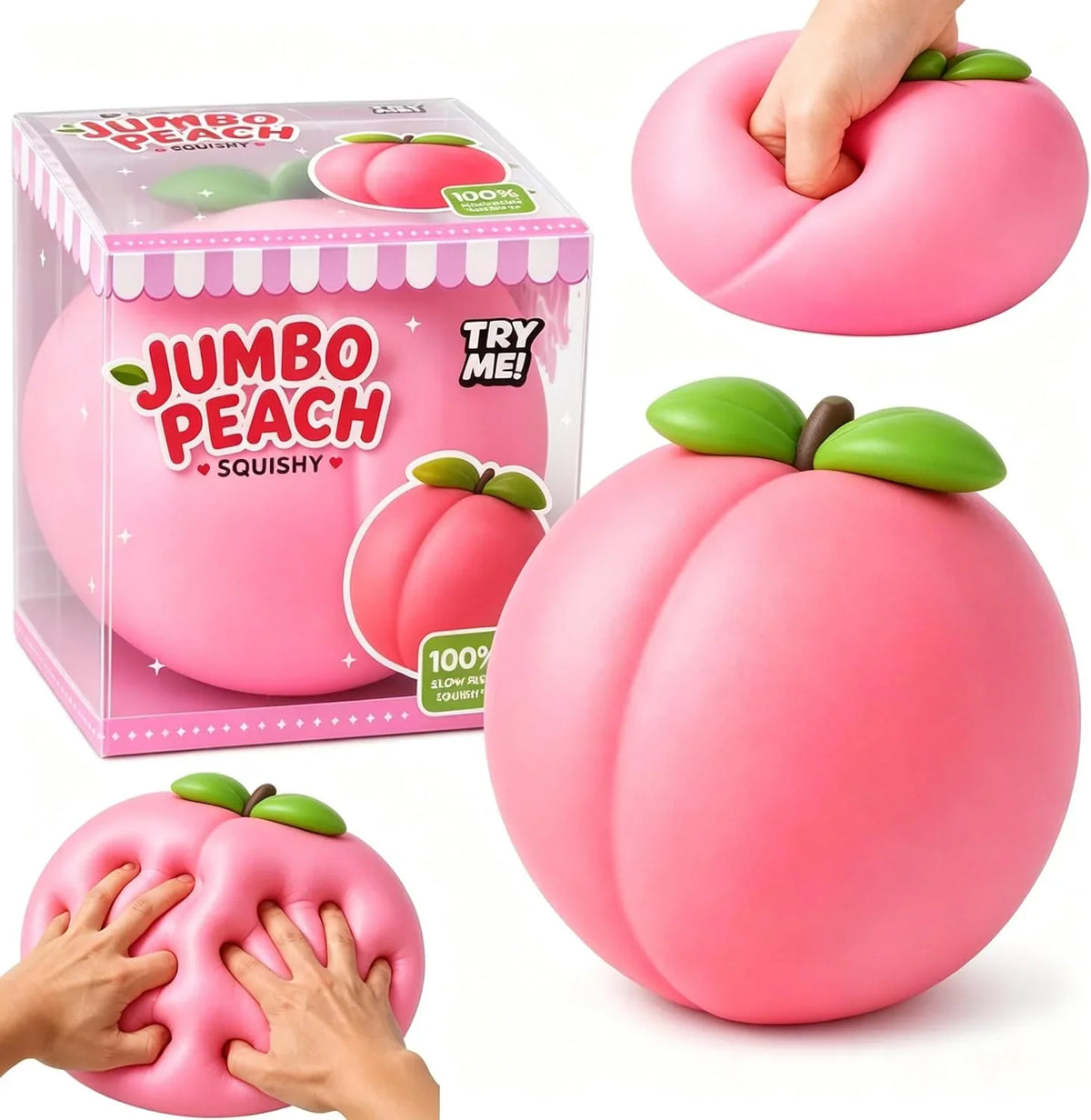Squishy Toy - Jumbo Soft Peach (15cm)