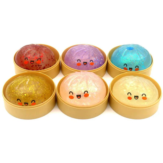 Squishy Toy - Glitter Dumpling (12 in a Display Box)