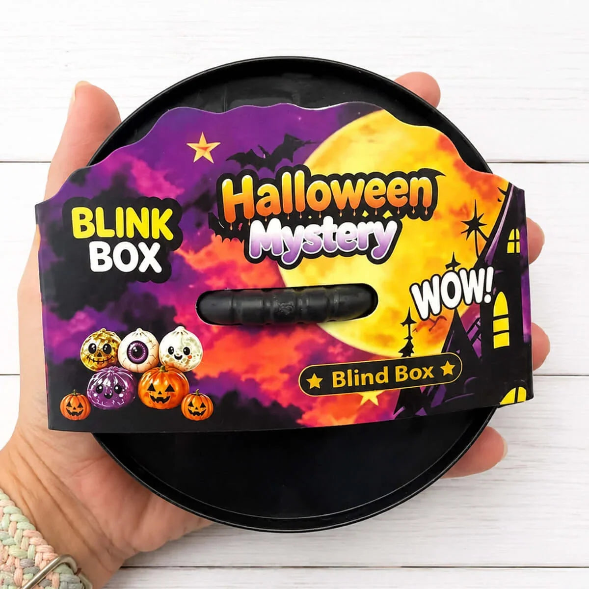 Squishy Toy - Halloween Shiny Glitter Dumpling w/ Jelly Beans Inside