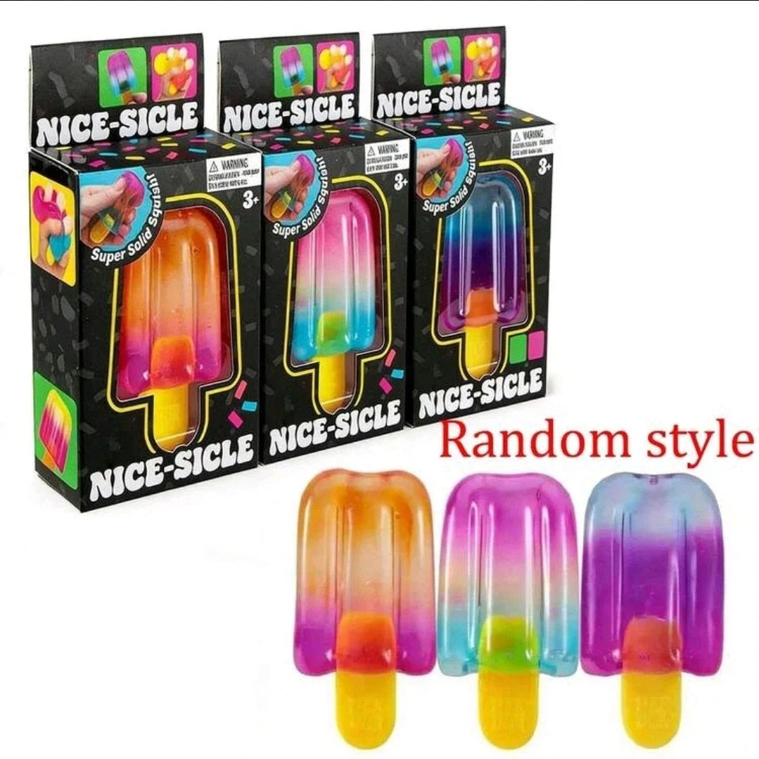Squishy Toy - Popsicle / Nicle Sicle (Glitter Gel)