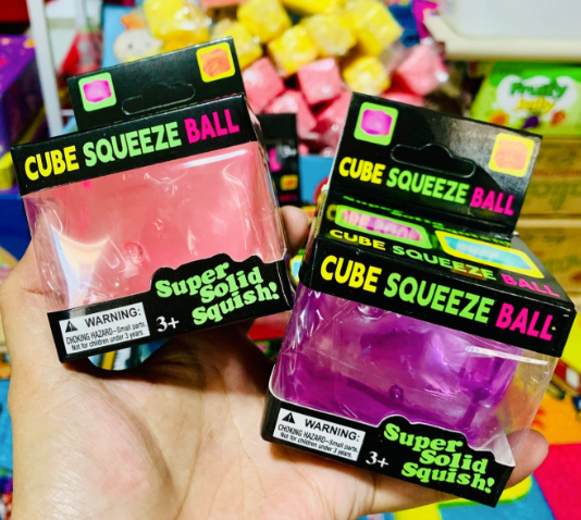 Squishy Toy - Solid Cube Maltose