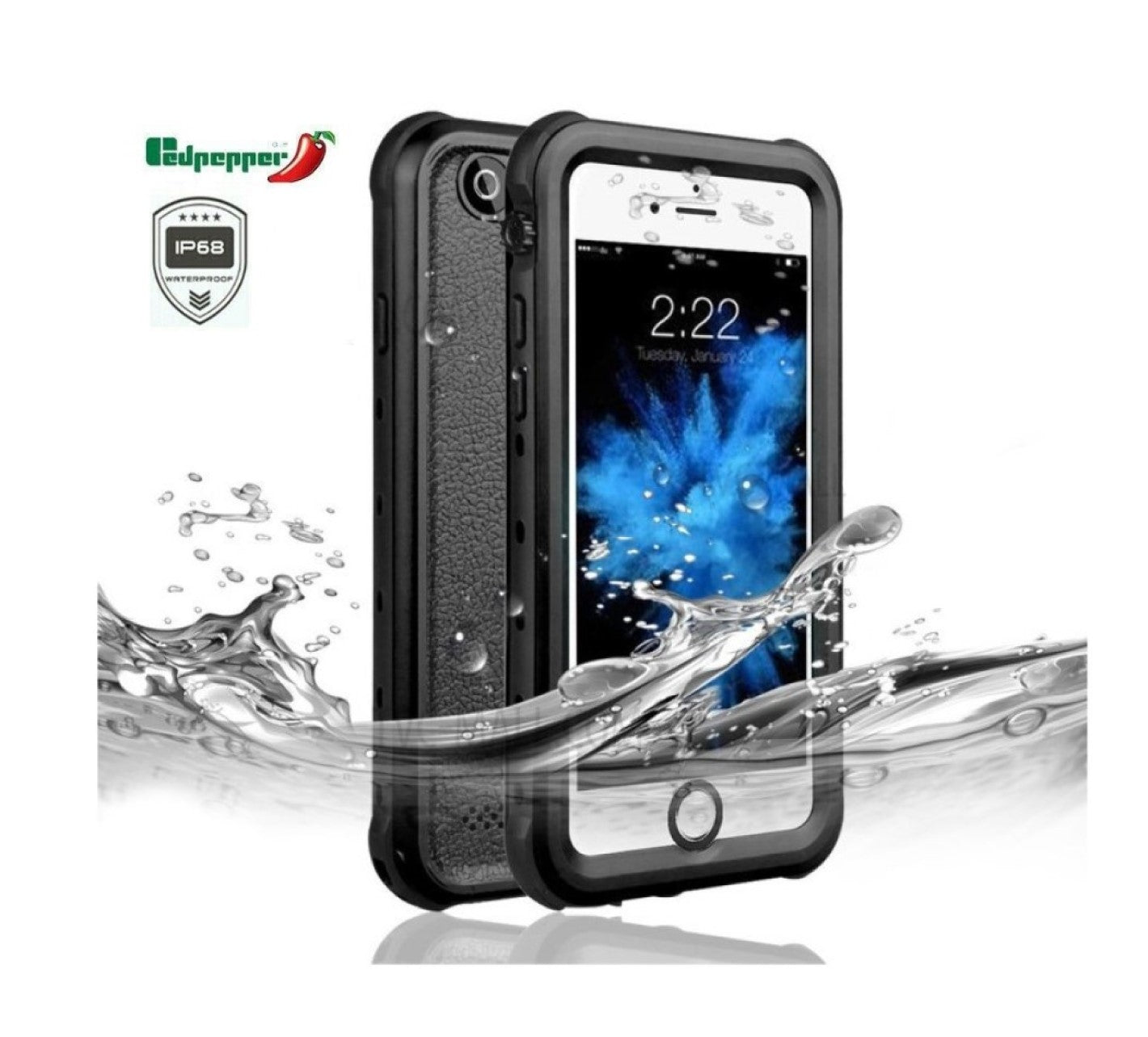 Case- Waterproof (Red Pepper) (iPhone 6 plus / iPhone 6)