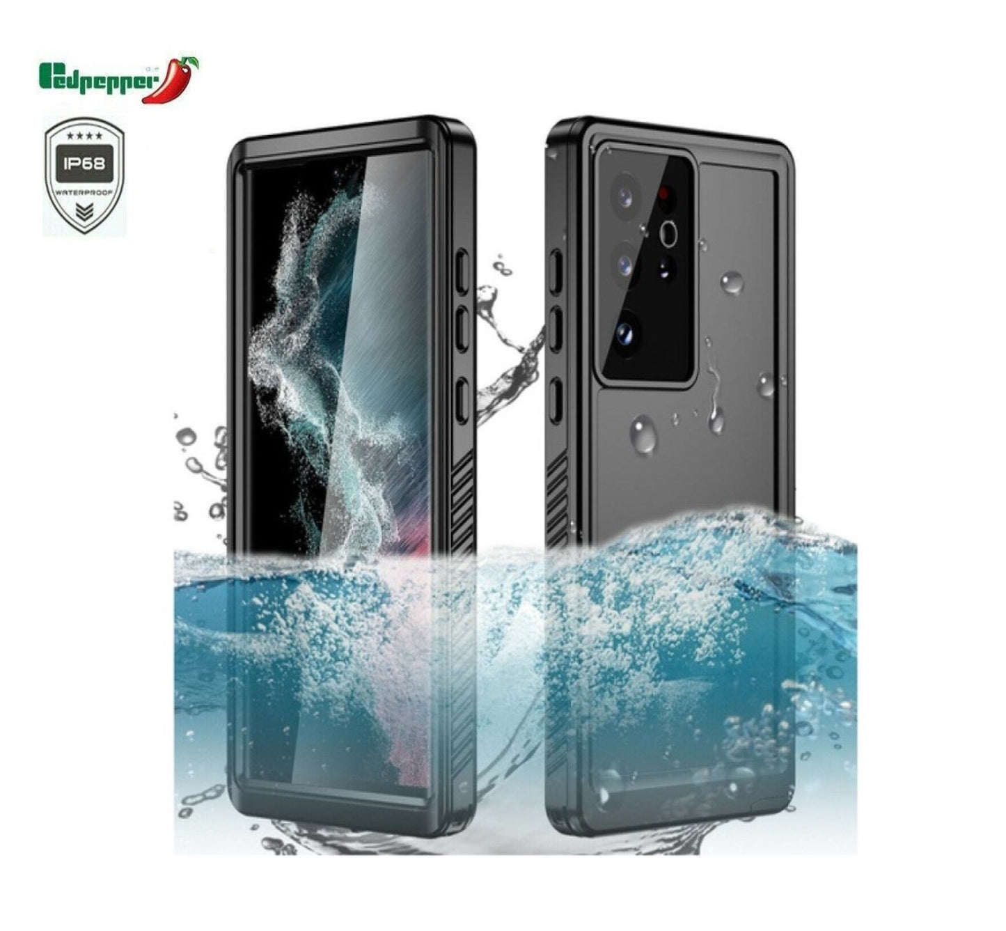 Case- Waterproof (Red Pepper) (Samsung Galaxy Series)