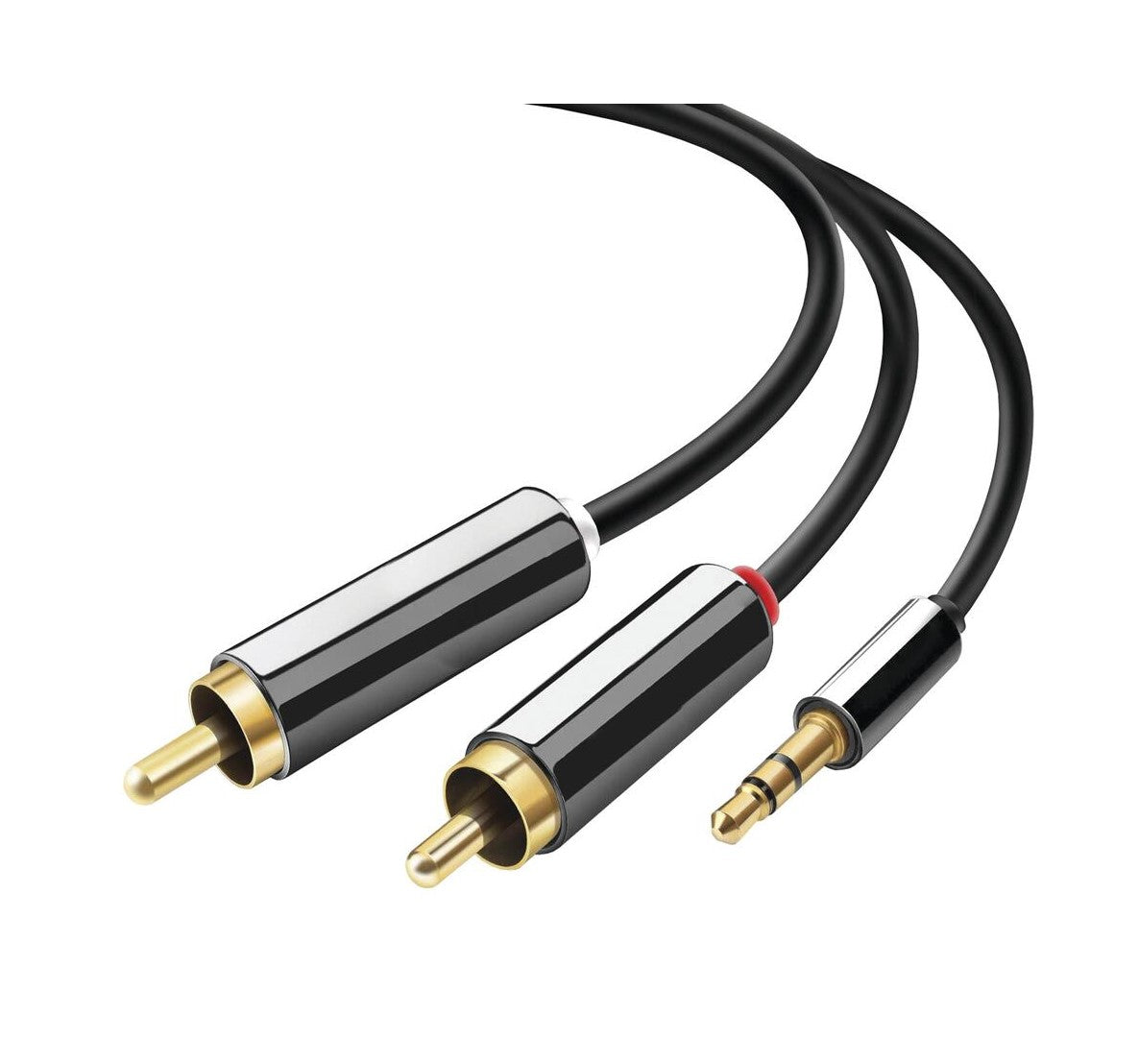 3.5mm Aux to RCA 2-Jack Audio Cable (1.5M / 5ft)