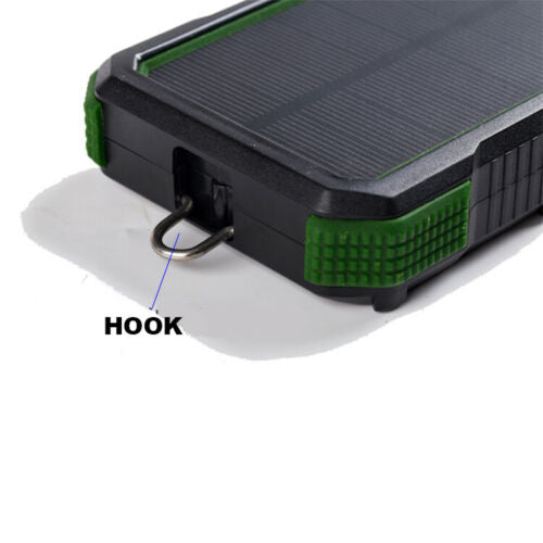 Power Bank - Solar Wireless Charging W/LED Light (25000mah)