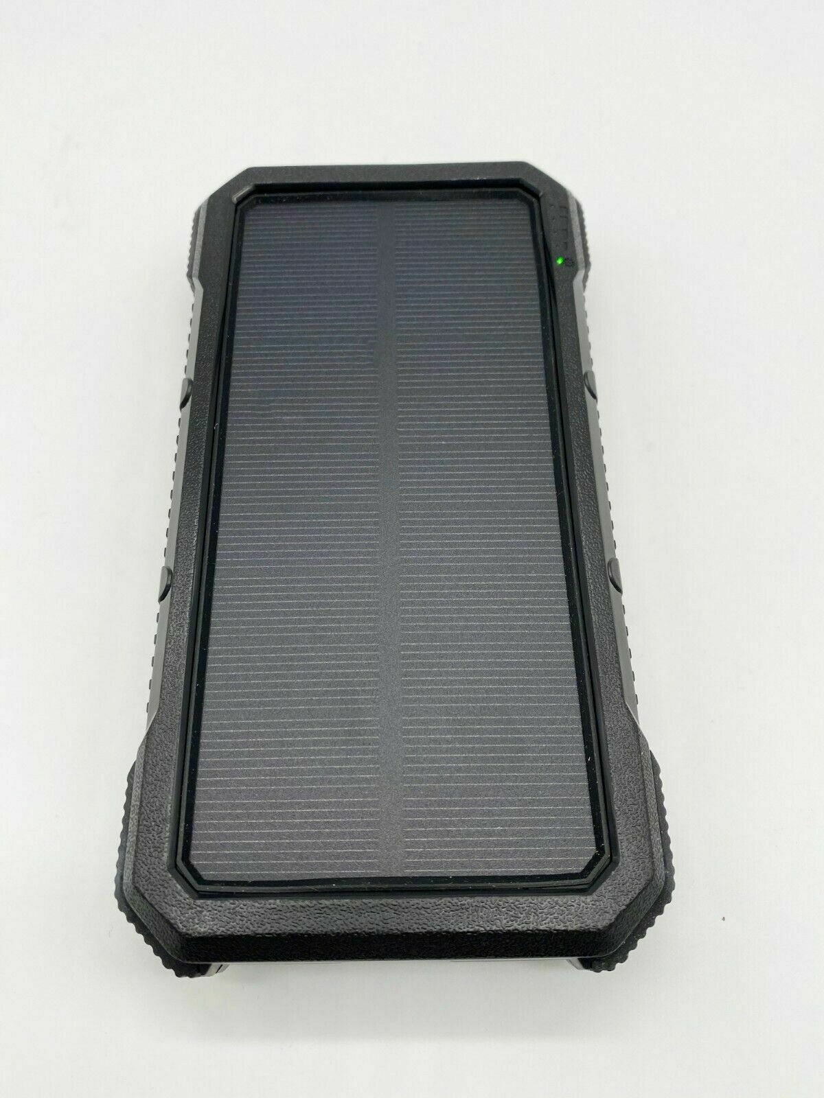 Power Bank - Solar Wireless Charging W/LED Light (25000mah)