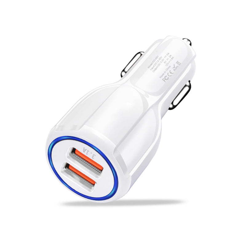 Qualcomm Car Charger Adapter 35W - 2 Port USB (6A QC 3.0)