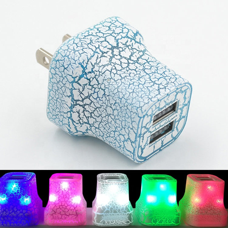 Cube Wall Adapter- 2 Port (Lightup)