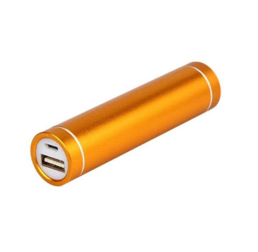 Power Bank 3000 mAh (Cylindrical Lipsticks Style Metallic Finish)