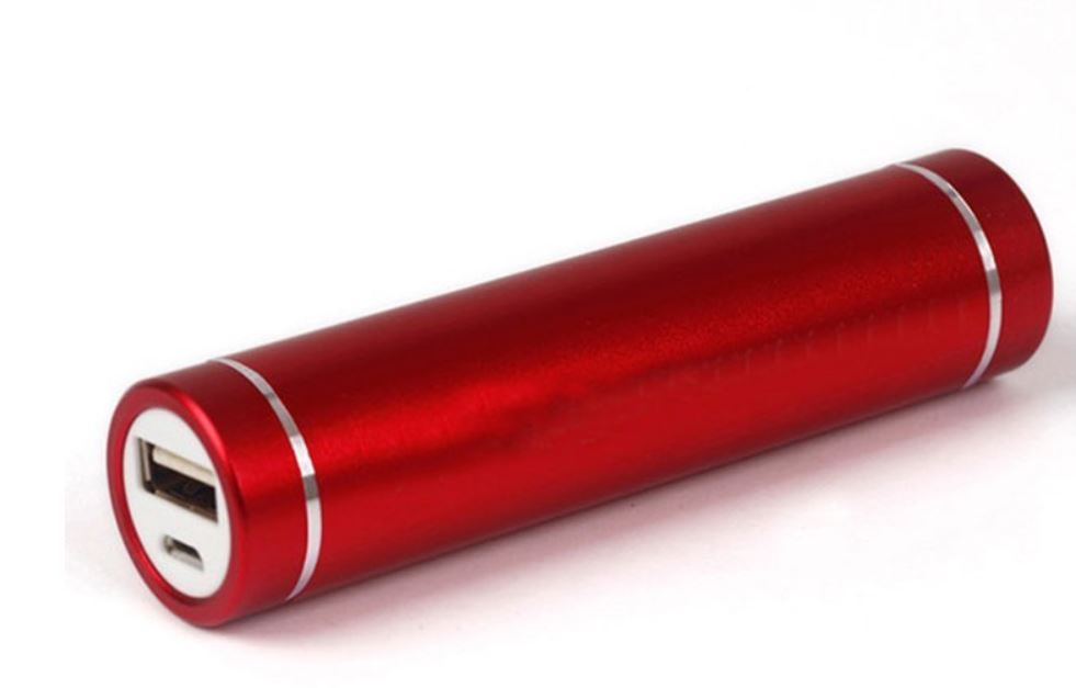 Power Bank 3000 mAh (Cylindrical Lipsticks Style Metallic Finish)