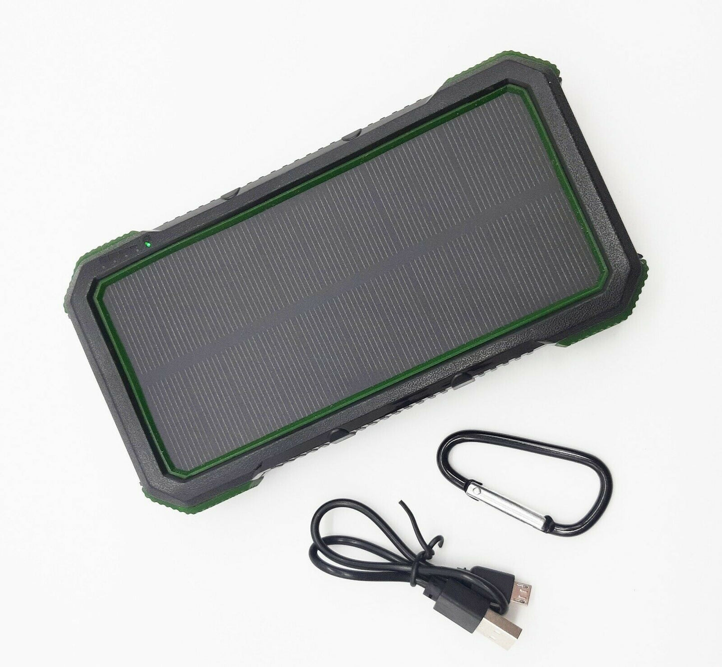 Power Bank - Solar Wireless Charging W/LED Light (25000mah)