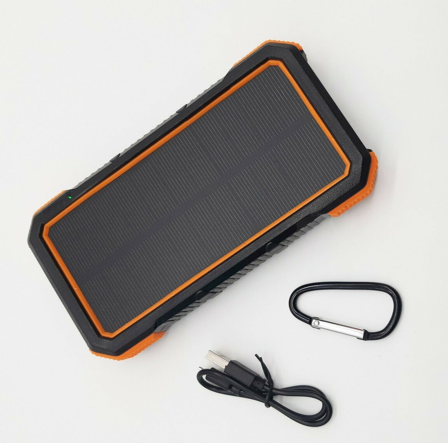 Power Bank - Solar Wireless Charging W/LED Light (25000mah)