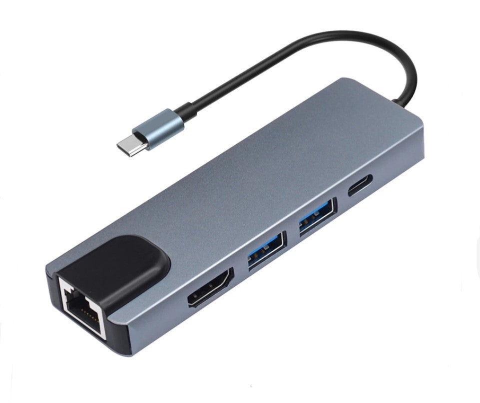 Type- C Adapter 5 in 1, USB- C To HDMI+ PD Adapter (BYL-2007)