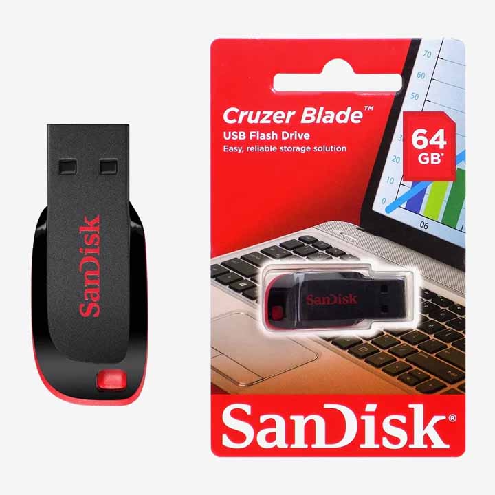 SanDisk Cruzer Blade (16GB/ 32GB/ 64GB/ 128GB)