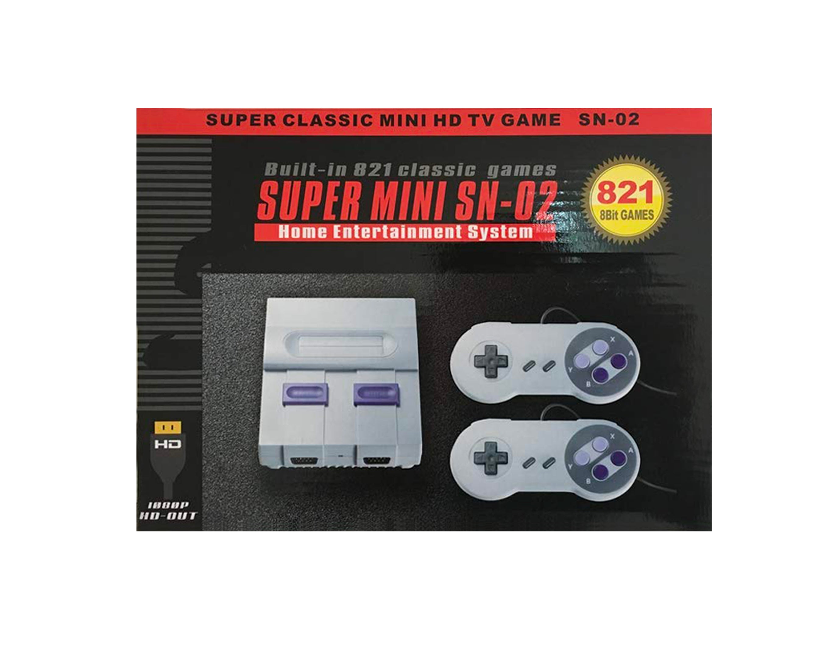 Retro Mini Classic Game Console (821 Built-in Games