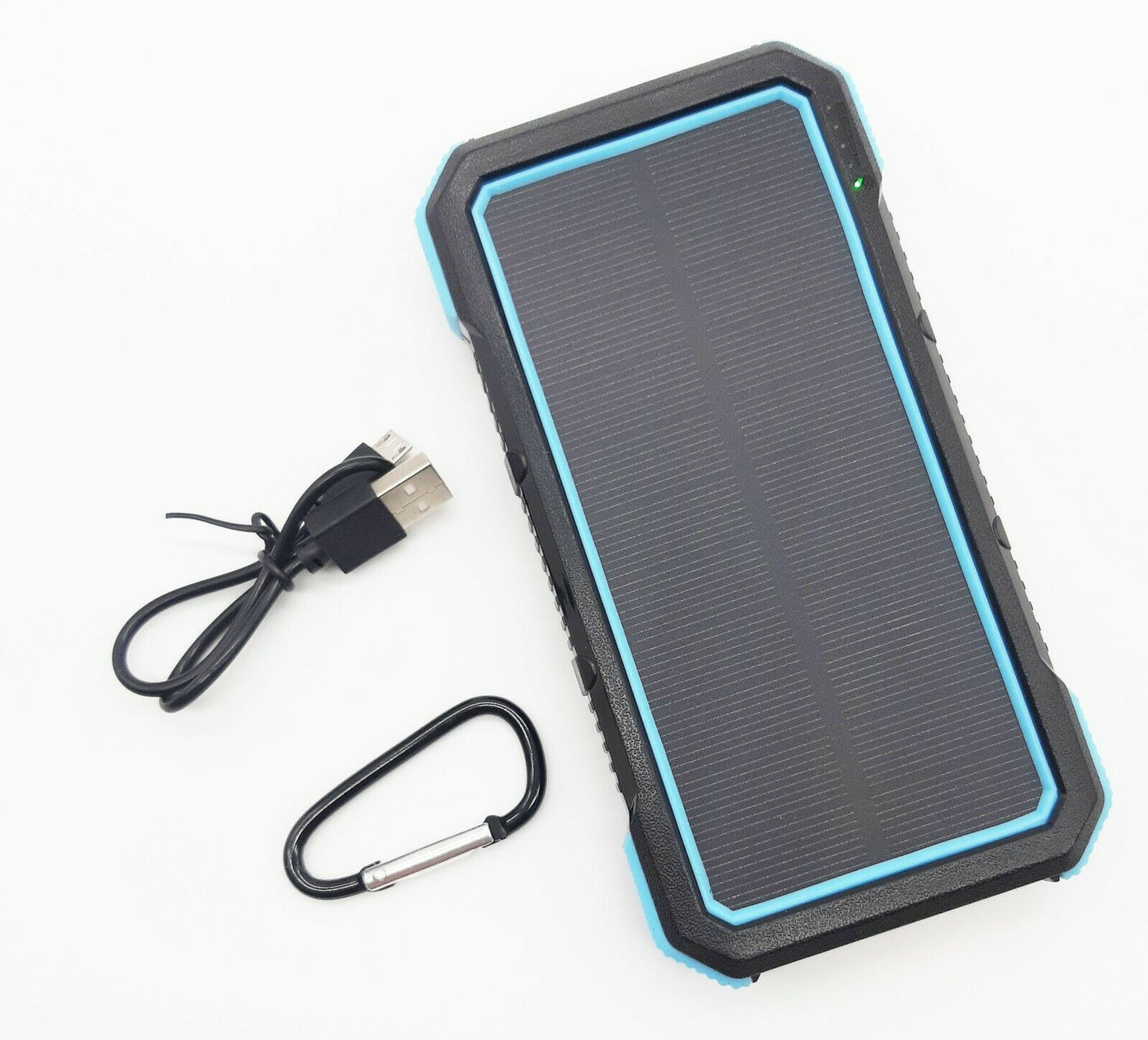 Power Bank - Solar Wireless Charging W/LED Light (25000mah)