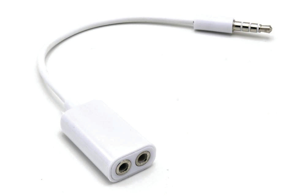 3.5mm Aux Cable w/ Two Audio Jacks (Earphone Splitter)