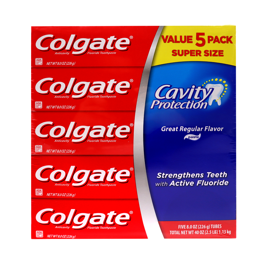 Colgate Toothpaste Cavity Protection (226g/8.0oz) (5 in a pack ...