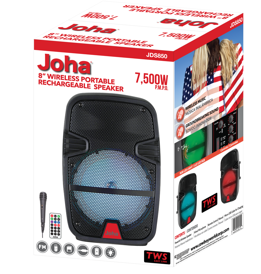 Joha Wireless Speaker (JDS-850) [7500 PMPO]