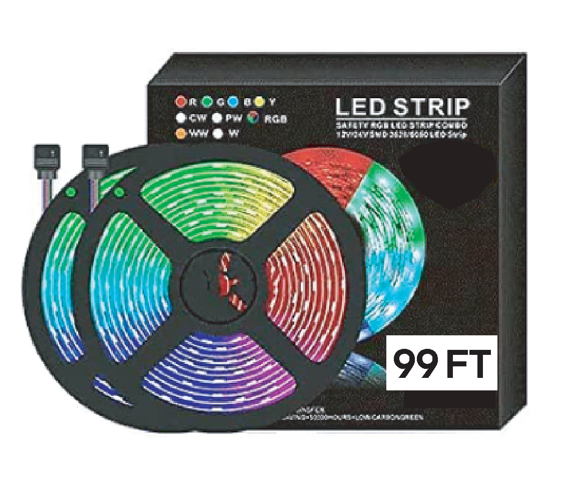 LED Strip Light w/ Remote (5050) - Available on 49ft/ 66ft/ 82ft/ 99ft Length