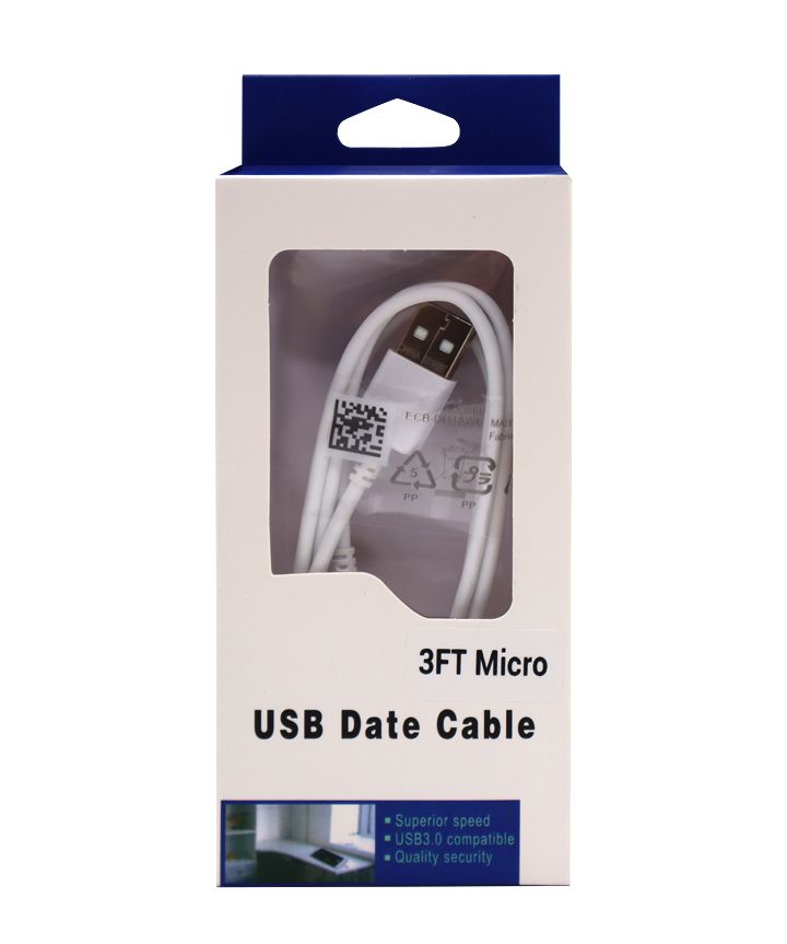 3ft/ 6ft Micro USB Cable (White Box) (Generic Quality)