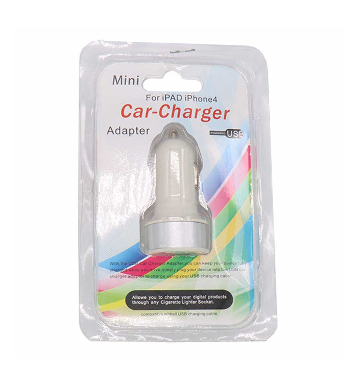 Car Adapter- 2 Port (w/ Package) Color Edge