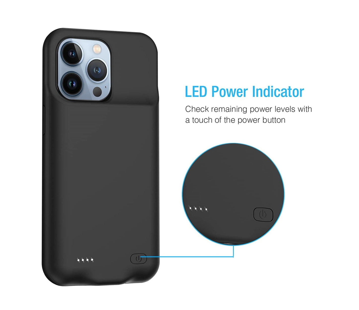 Power Case for iPhone 13 Pro max (6.7") (6500 mAh)