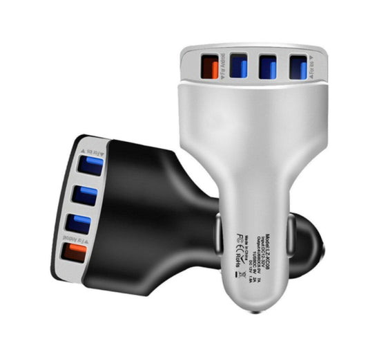 Qualcomm Car Charger Adapter 35W - 4 Port USB (7A QC 3.0)