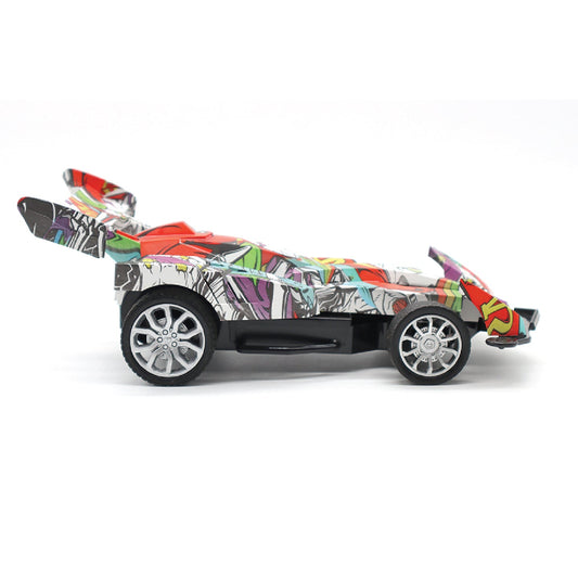 RC Mini Car - Racing Car Victor (101-2) - Graffiti Color