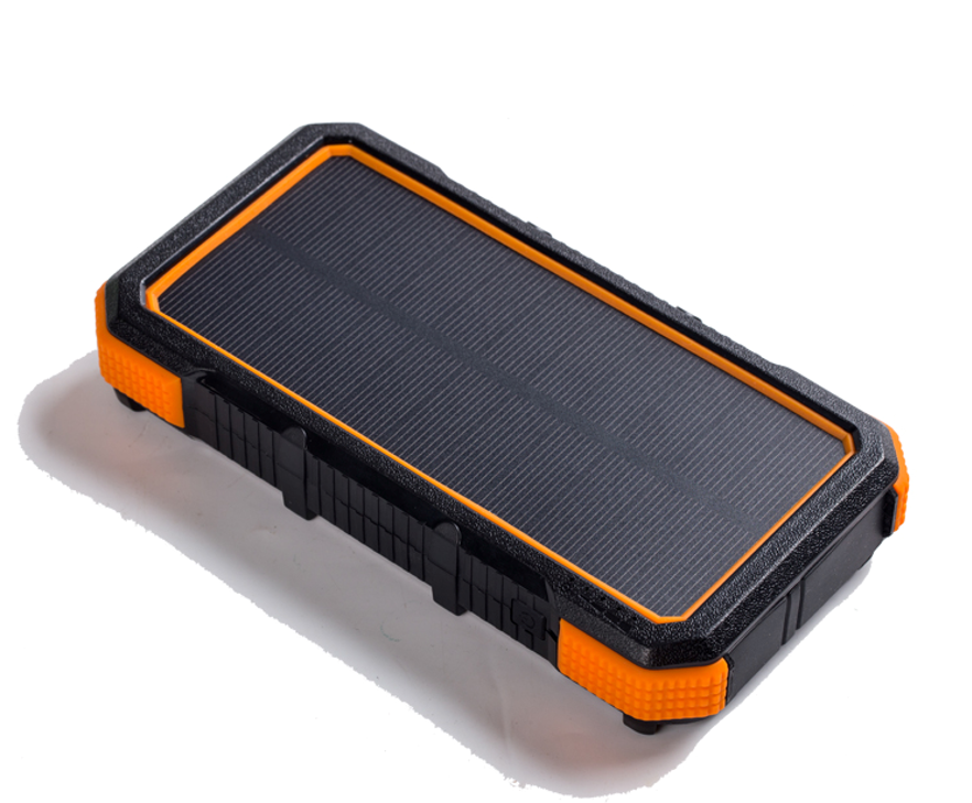 Power Bank - Solar Wireless Charging W/LED Light (25000mah)