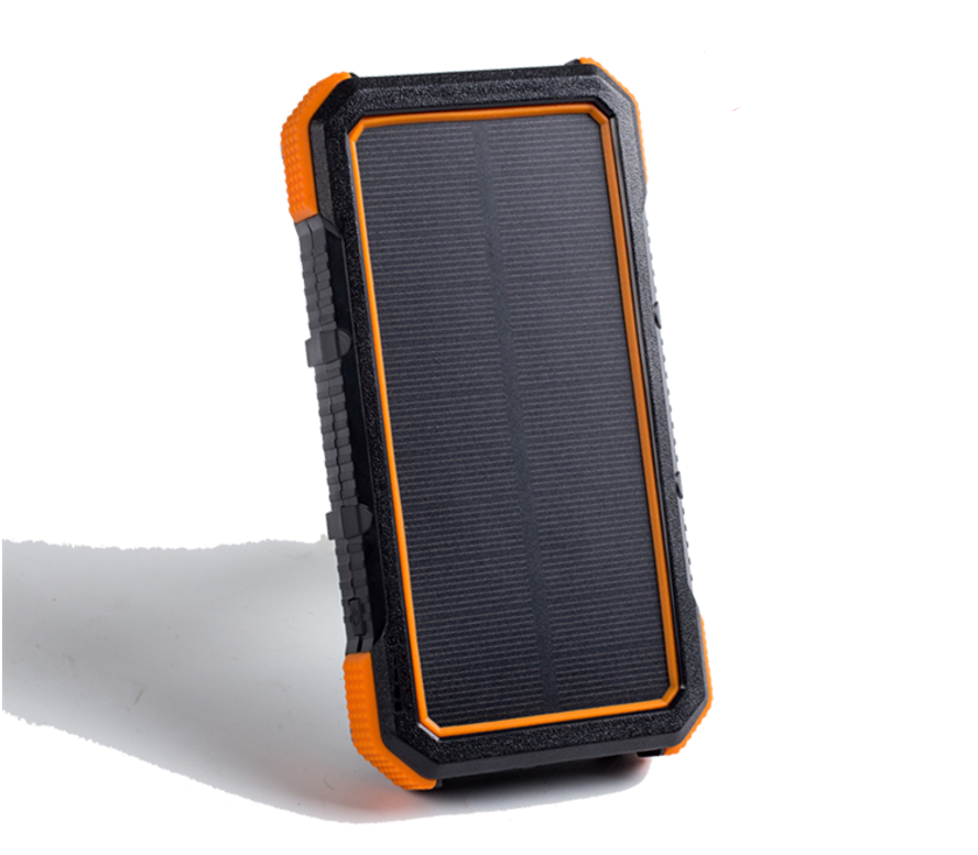 Power Bank - Solar Wireless Charging W/LED Light (25000mah)