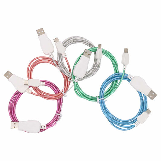 LED Light up USB to Type-C Cable- 3ft